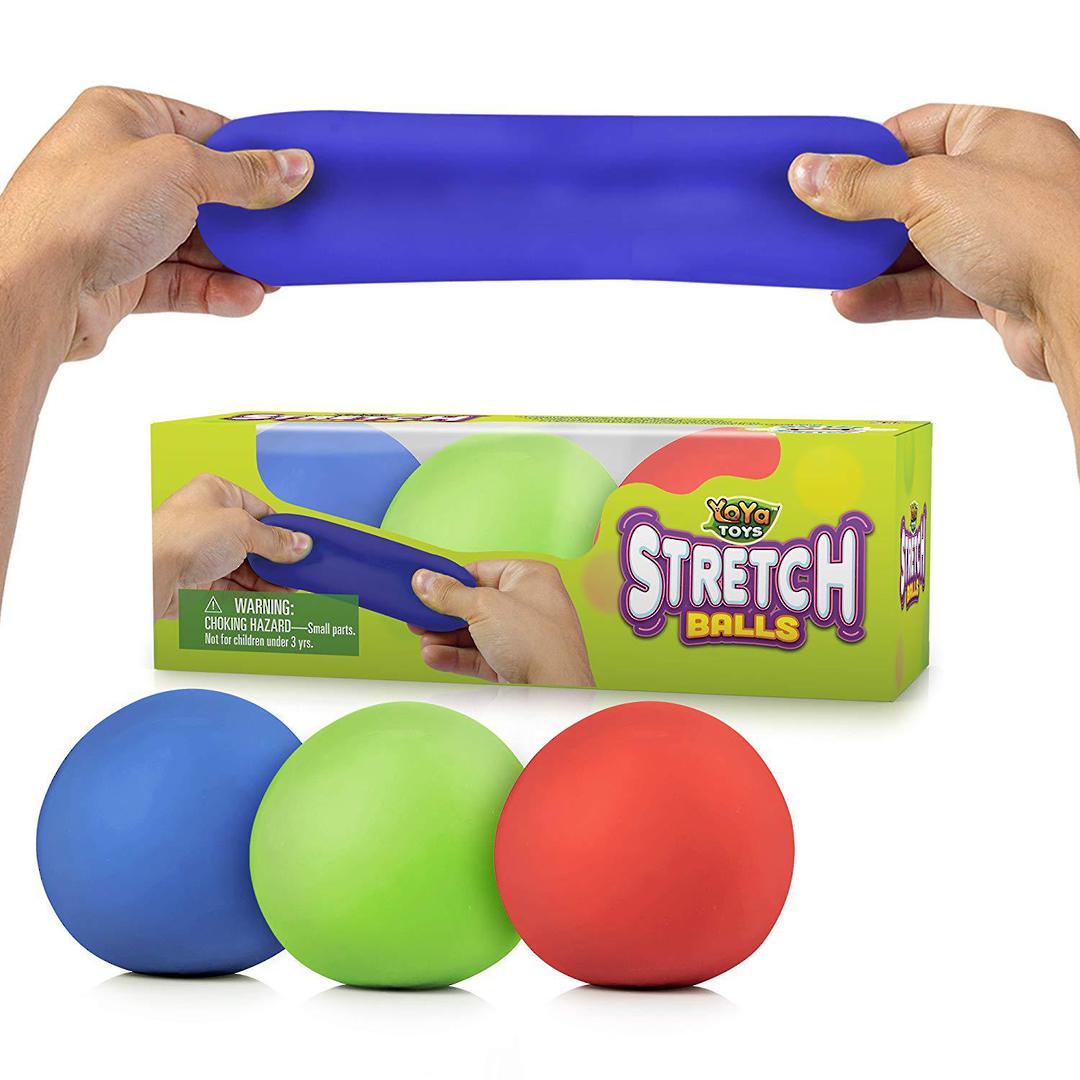 YoYa Toys Pull, Stretch & Squeeze Stress Balls 3 Pack image 0